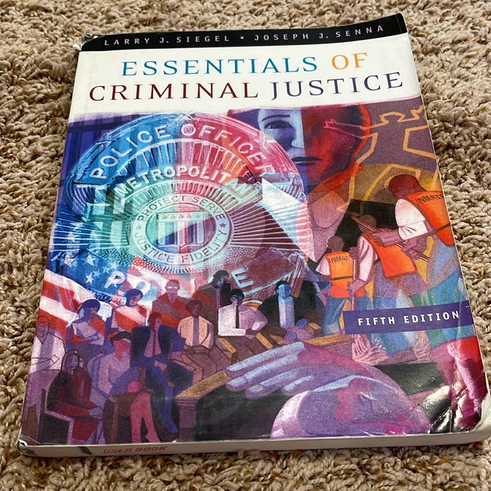 Essentials of Criminal Justice textbook